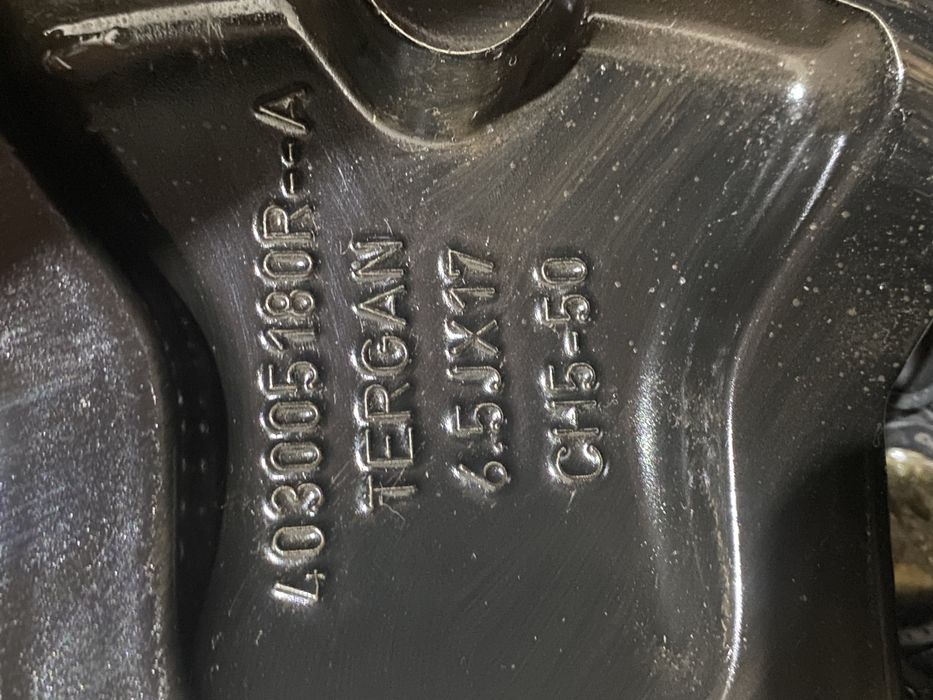 Set 4 jante aliaj negre Duster 2 (model Tergan)