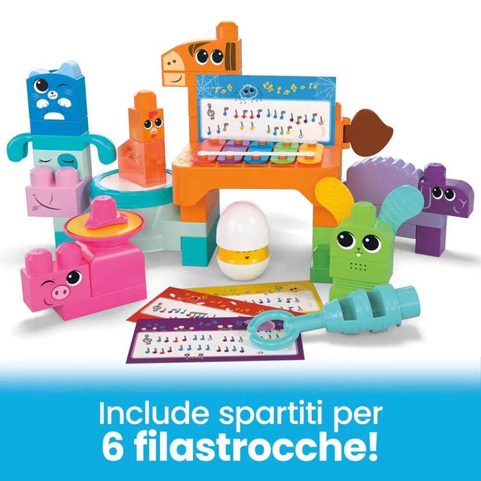 Музикален конструктор Mega Bloks Ферма 45 части