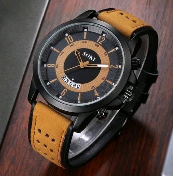 SOKI kvatrtz  sanani ham koʻrsatuvchi klassik soati, sovgʻa uchun