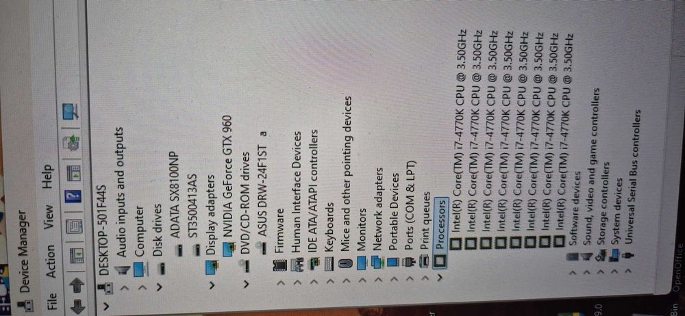 Unitate pc gaming i7 4770K 16GB 256 SSD_M2 GTX 960