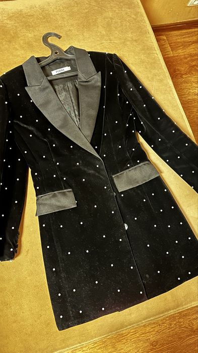 Платье-пиджак бархат