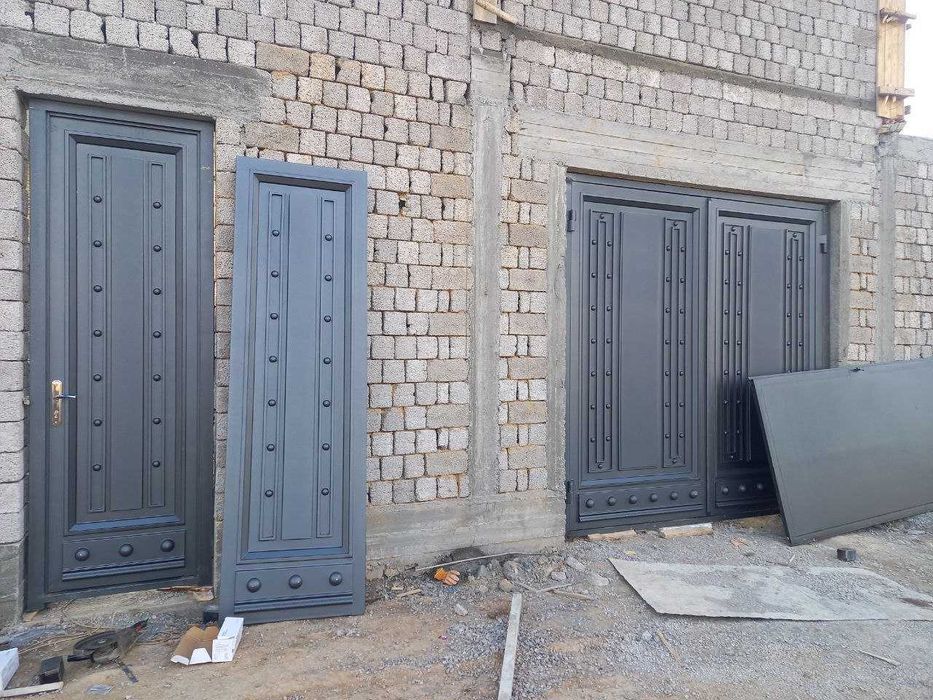 Металлические ворота, Железные ворота Двери для подьезда Temir darvoza