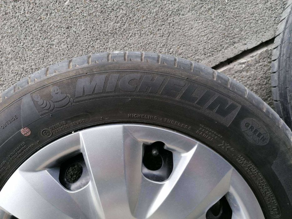 Джанти 15х6J/EТ 48 + тасове OPEL+гуми Michelin