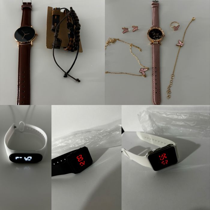 Set ceas femei / batbati cu btatara / ceas digital