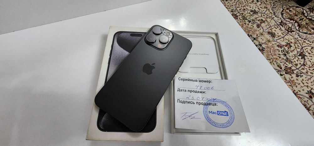Iphone 15 Pro Max LL/A 256GB Akk 78% Kar DK FULL