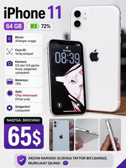 ipad mini 6 va iphone 11 sotuvda