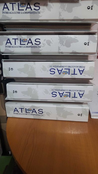 Colectie revista Atlas integrala 9 bibliorafturi