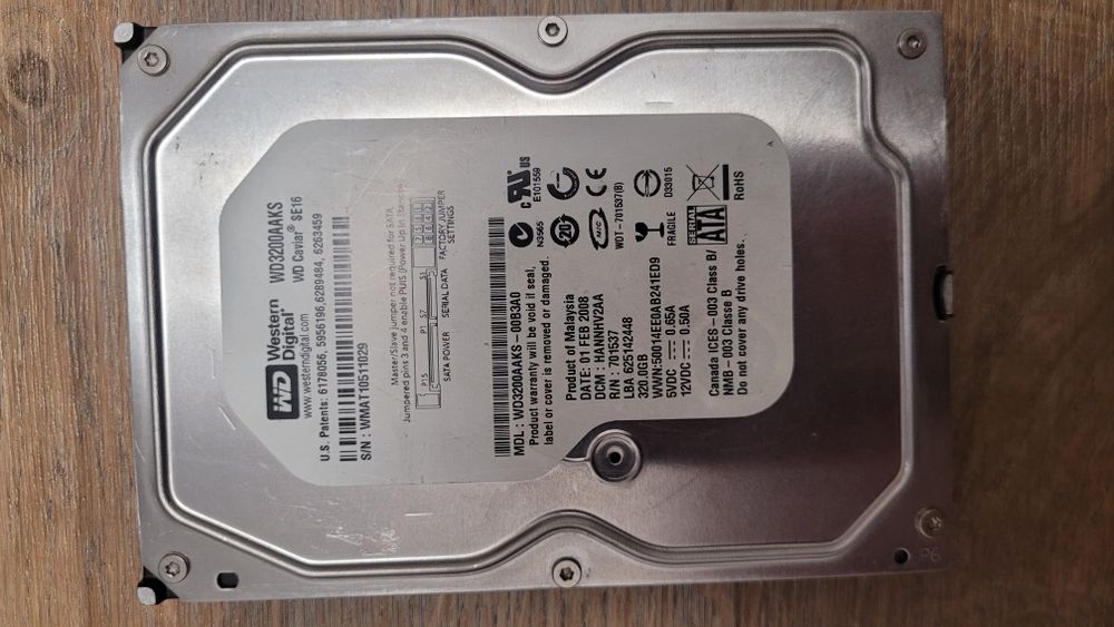 Жёсткий диск 320gb в отличном состоянии