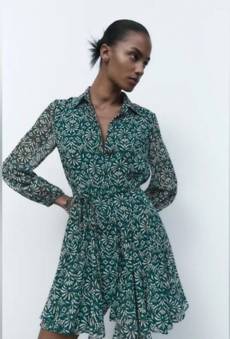 Rochie cu cordon Zara