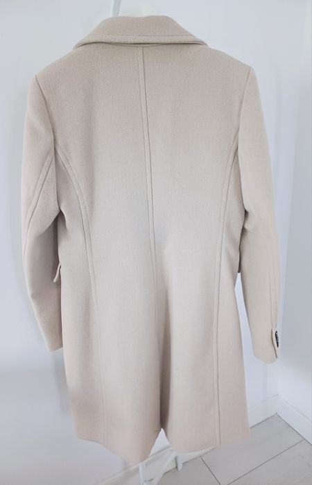 Palton MANGO bej lână M l