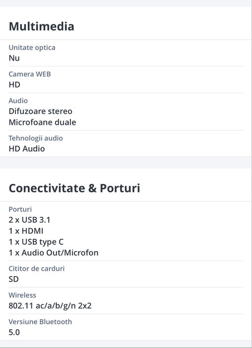 Laptop HP 15s-fq5016nq, i5-235U, 15.6" Full HD, 16GB DDR4, 1TB SSD