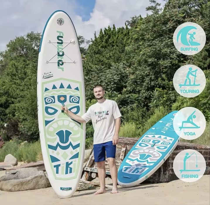 Падъл борд 320 см (10’6”) | SUP комплект TIKI White 05A + 2 г. гаранция