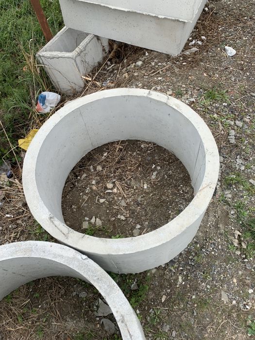 Tuburi din beton 100 cm, saht patrat 120 cm,