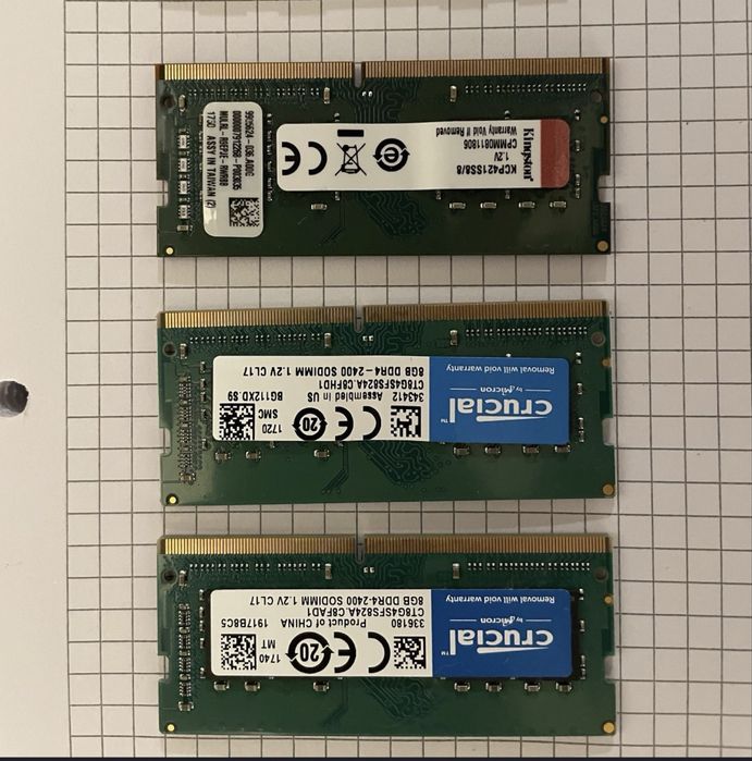 Vand RAMi laptop DDR4