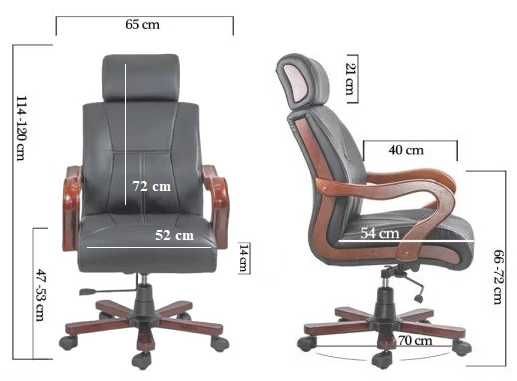 Scaun Birou Masaj cu telecomanda DHO 1662 Lemn Piele LIVRARE GRATUITA!