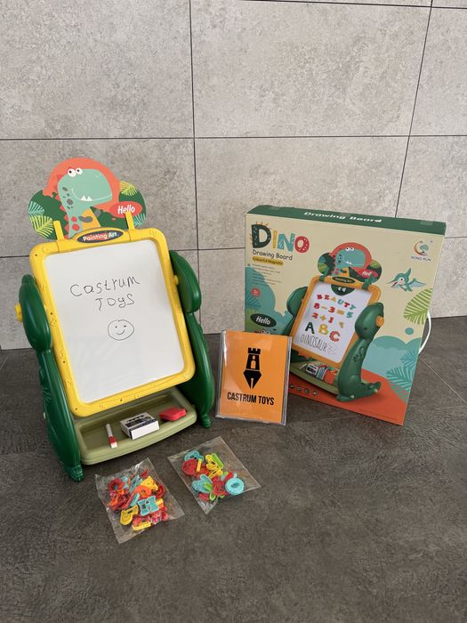 доска для рисования с мелом и маркером, мольберт двусторонний, детский