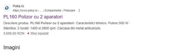 Motor lustruit PL160 Polizor cu 2 aparatori tehnica dentara