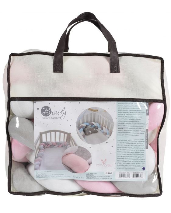 Бебешка кошара  KinderKraft Joy  Розова + Обиколник Cangaroo