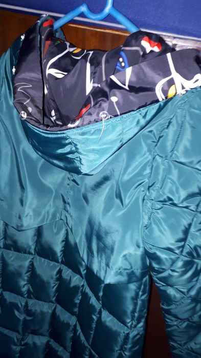 Geaca Matlasata  de Dama reversibila lunga  Marimea L-XL