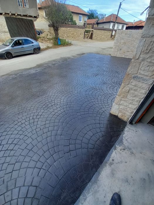 Щампован бетон и декоративни обмазки