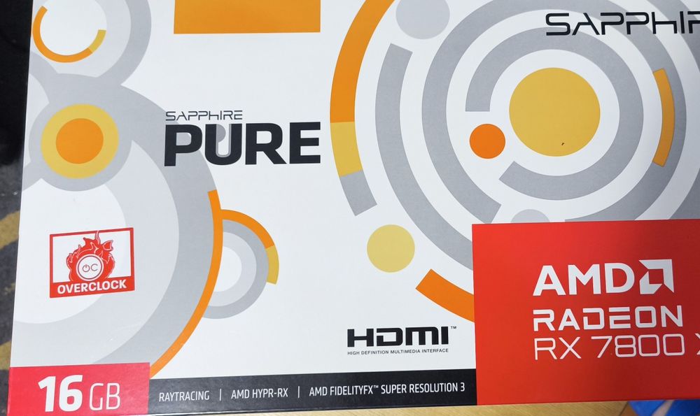 Placa video Sapphire RX 7800 XT pure