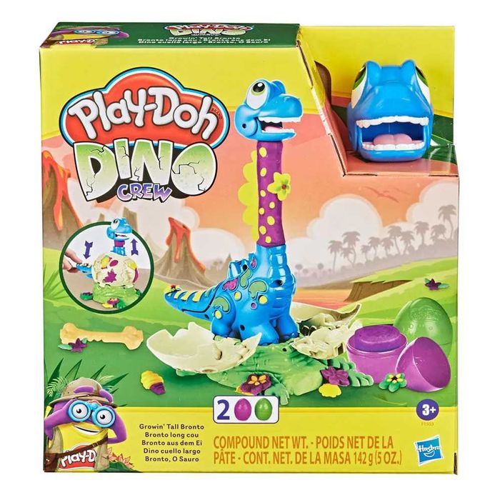 НОВ Мек пластелин PLAY DOH Динозавър Жаба Моделин ОРИГИНАЛЕН