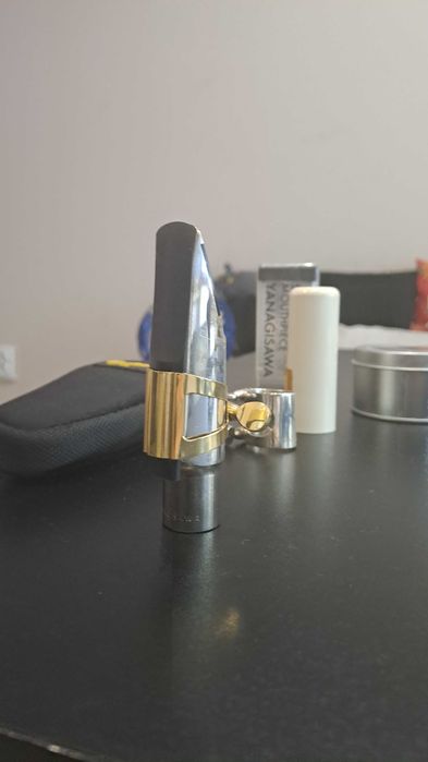 Мундщук ,платък ,гривна и колан за алт саксофон Yanagisawa, VANDOREN,Fiberreed.