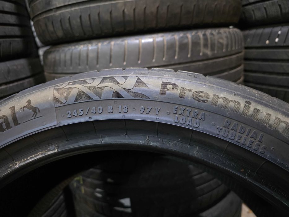 2бр Летни гуми 245 40 18 - Continental - DOT 2023