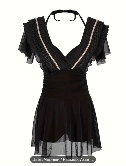 Купальник со слитными шортиками