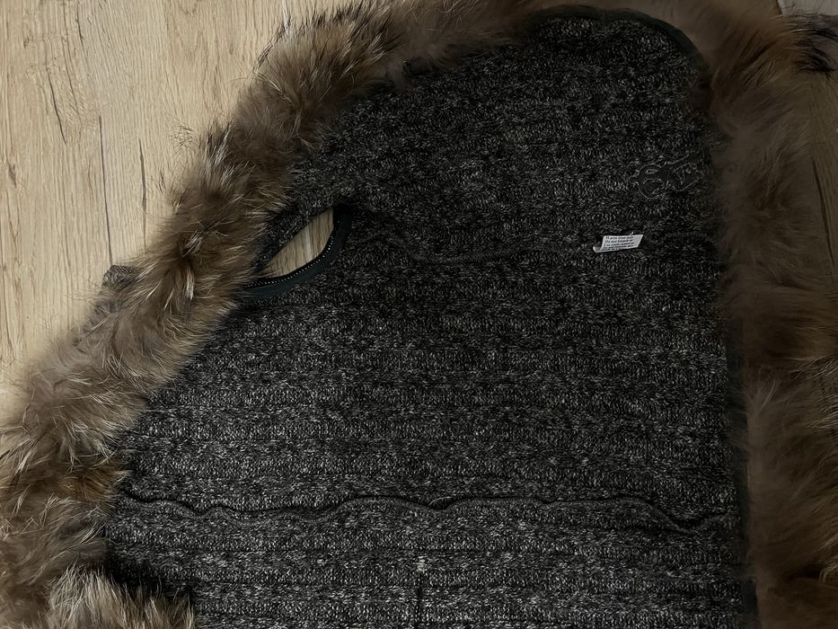 Елек с естествен мех лисица