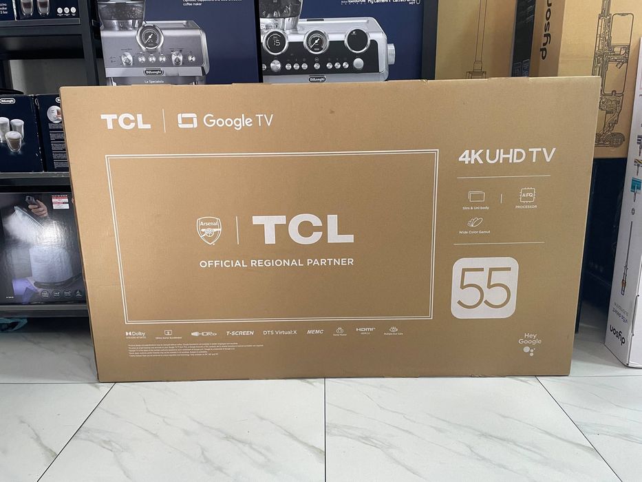 Телевизор TCL от 43 до 115 дюймов, 60Hz/144Hz, Led/Qled/QD-MiniLED