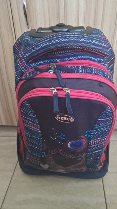 Ghiozdan / troler ( pt fete) / trolley / troller Mesco - fashion