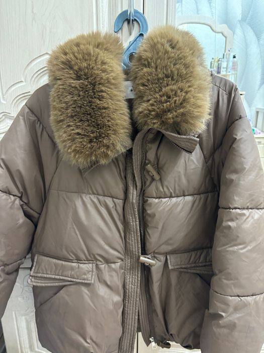 Куртка коричневая с мехом