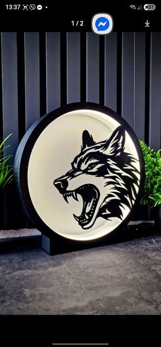 Лед лампа с вълк