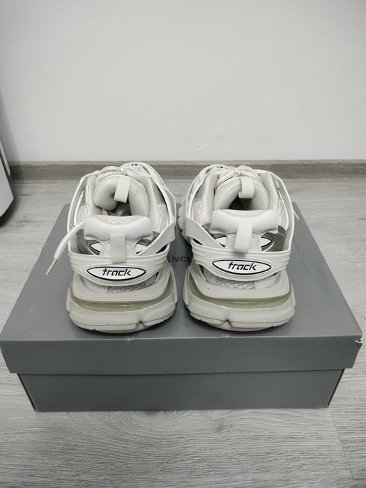 balenciaga track full white