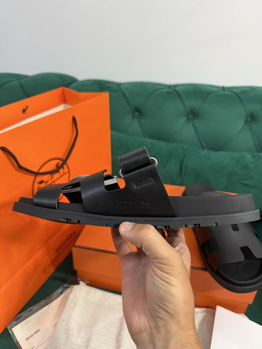 Papuci Hermes piele naturala 100% Full Box colectie noua