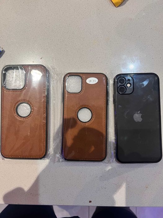 Чехол iPhone 11 Pro Max (Коричневый кожанный)