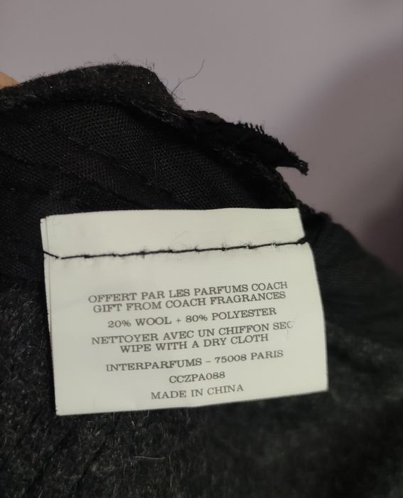 Оригинална COACH Fragrance Wool cap Вълнена шапка с козирка в отлично състояние