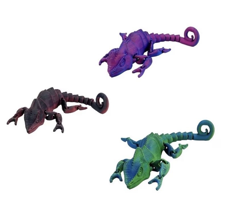 Уникални 3D хамелеони с променящи се цветове