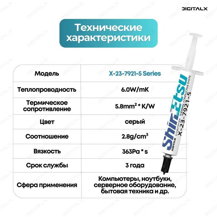 Термопаста Shin-etsu X23 - 7921 - 5 (Japan) 4гр