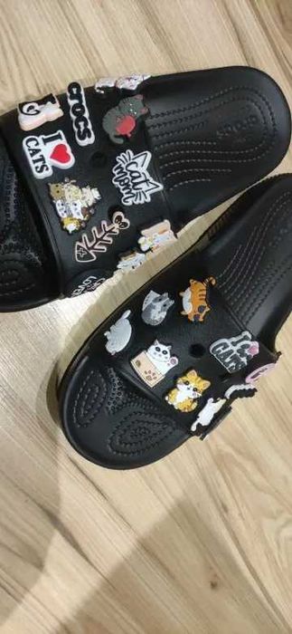 SET 18 Pinuri Accesorii pentru Crocs Saboti Jibbitz, Model cu Pisici