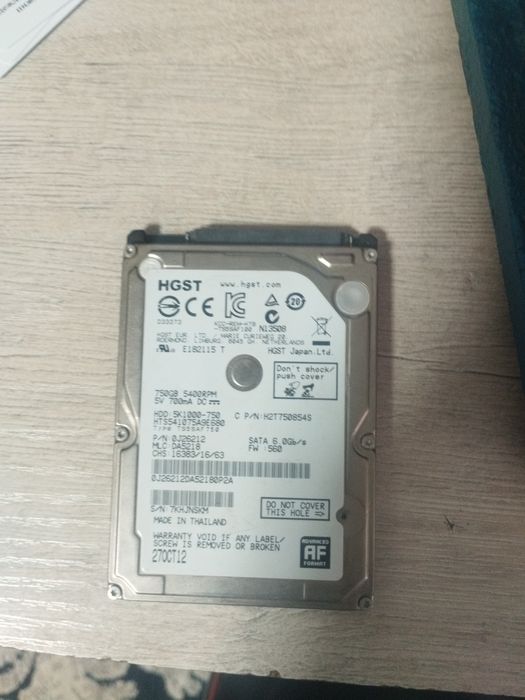 Hdd ноутбучный 750 гб