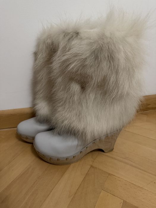 Cizme cu blană naturală