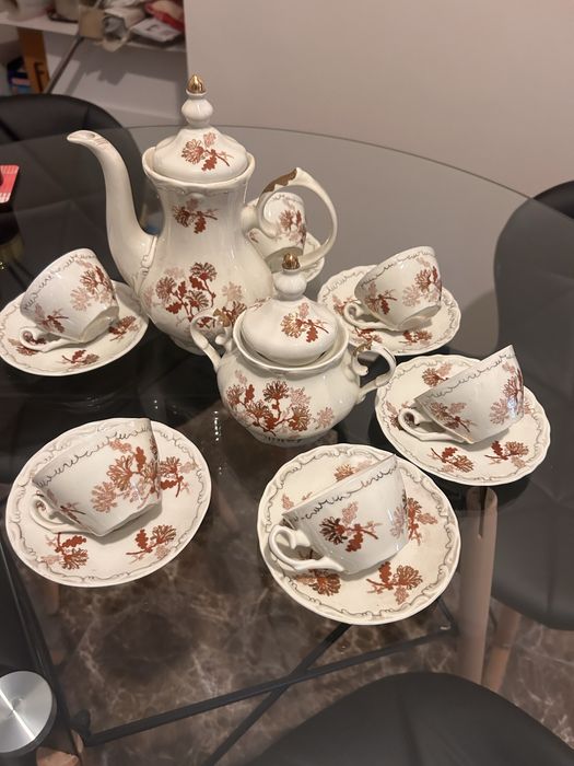 Serviciu cafea portelan