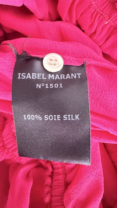 Рокля Isabel Marant в цвят фуксия