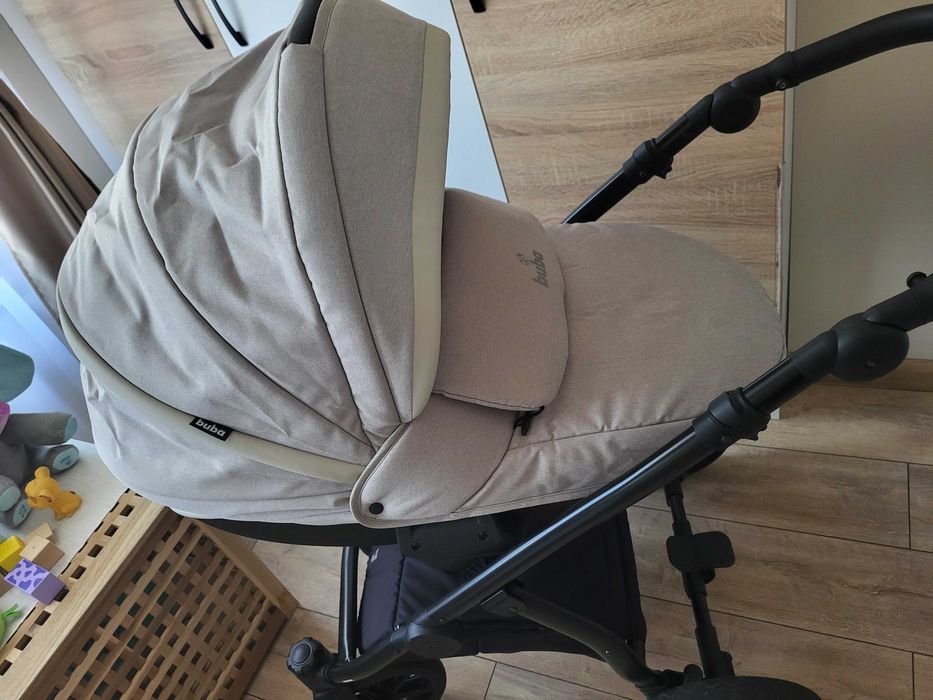 Детска комбинирана количка 3 в 1 Buba - Zaza, Cream