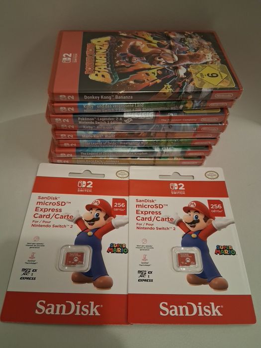 Sigilat memory Card micro sdxc express 256Gb Sandisk Nintendo Switch 2