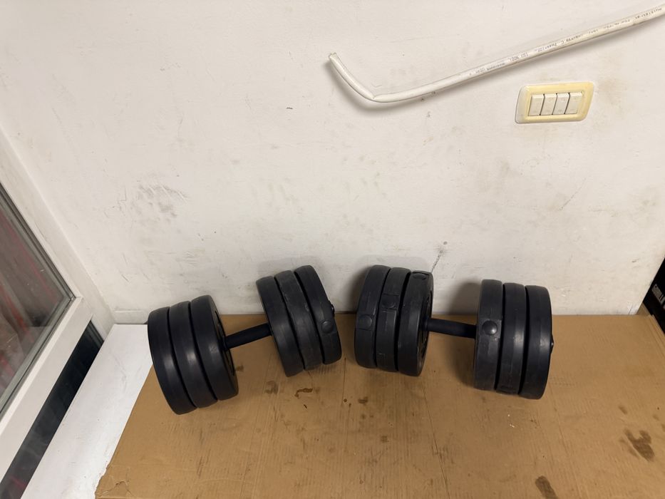 Gantere reglabile set 60 kg noi, 30 kg+30 kg=60 kg, pret promo 350 lei
