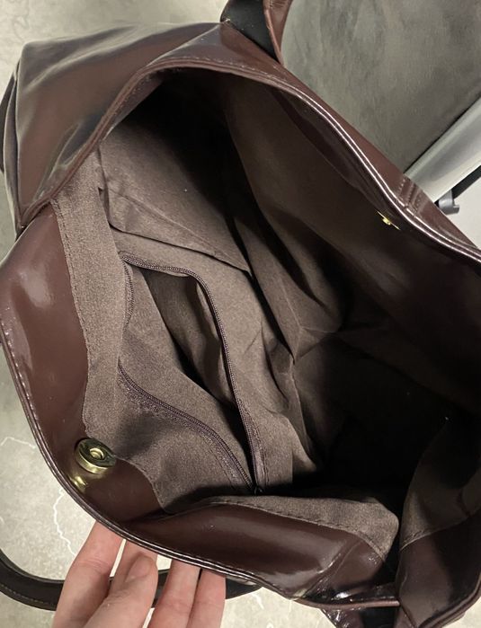 коричневая стильная сумка