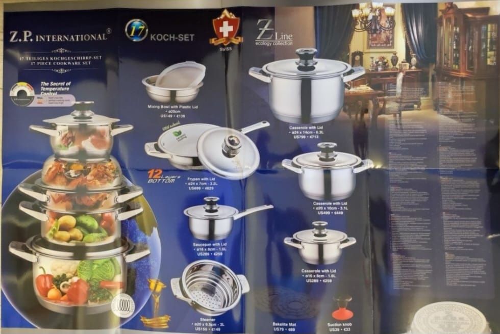 Set oale inox 17 piese